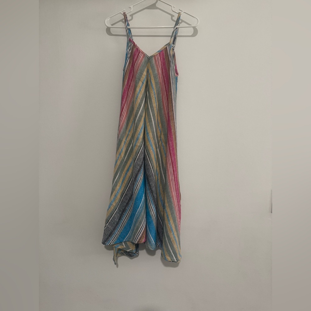 Multicolor Striped Maxi Dress